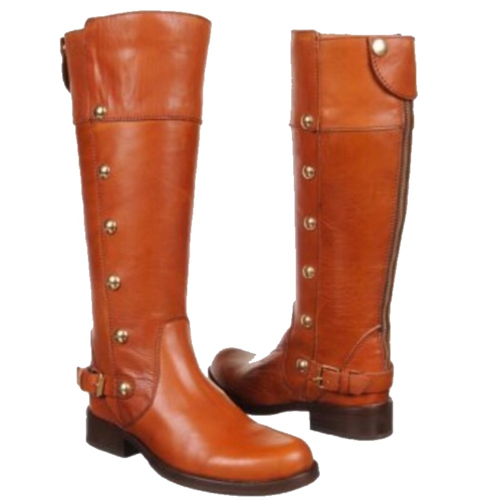 Steve Madden Olster cognac riding boots